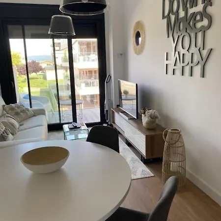 Precioso Apartamento Con Terraza Y Piscina En Portonovo-Sanxenxo Exterior foto